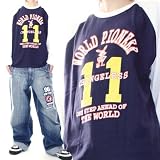 メンズ・ラグランプリント・長袖Tシャツ（WORLD PIONEER CHANGELESS 11） Pioneer