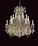 2-447-18-19 Savoy House Lighting Maria Antonieta Bronze and Crystal Chandelier Light