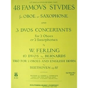 Buy 48 Famous Studies for Saxophone Vol.2 by W. Ferling