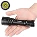 SecurityIng Waterproof 1000Lm XM-L2 U2-1A LED IP68 Diving Flashlight 250M Lighting Distance Maximum 150 Meters Underwater Distance with Magnetic Switch (Without Battery)