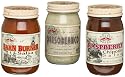 Texas Pepper Works Texas Salsa Trio (Raspberry Chipotle, Barn Burner & Queso Blanco), 16-Ounce Jars (Pack of 3)