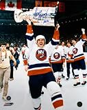 MIKE BOSSY NY Islanders SIGNED 16x20 Stanley Cup Photo