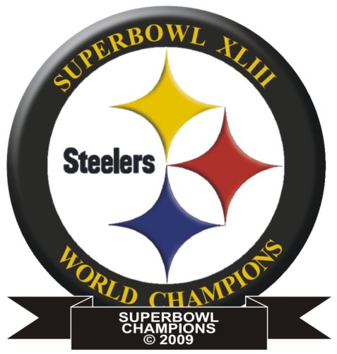 Pittsburg Steeler Superbowl Button Pins World Champions