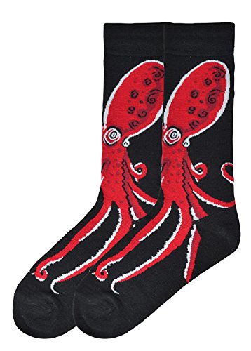 K. Bell Mens Octopus Crew Socks