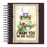ECOeverywhere Sam Frog Picture Photo Album, 18 Pages, Holds 72 Photos, 7.75 x 8.75 Inches, Multicolored (PA12635)