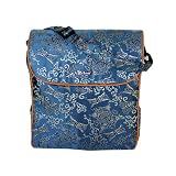 Shanghai Teal Convertible Messenger Diaper Bag by Global Kecci