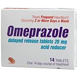Kirkland Signature Omeprazole Acid Reducer (Delayed Release Tablets 20 mg), 14-Count Tablets (Pack of 3)