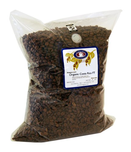 Batdorf & Bronson Costa Rica, Whole Bean Coffee, Organic, 5 lb Bags by Costa Rica Coffees