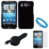 Black Durable Protective Rubberized Crystal Hard Case Cover for AT&T Wirele ....