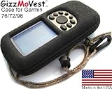 Garmin 76csx 76/72/96 Heavy-Duty CASE in 'Special Ops Black' w/ Webbing Loop, Lanyard, Clip & Peel & Stick Screen Protector. - For Garmin GPSMap 72, 76, 76S, 76Cs, 76Csx, 76c Cx, 96, 96c (Aviation) only. Molded Protection MADE IN THE USA.