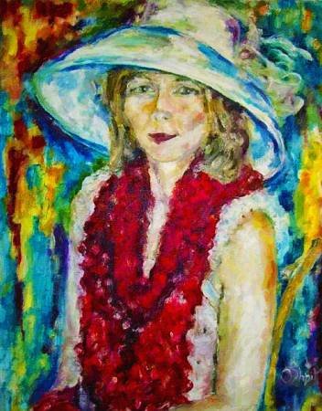Custom Order #5N-F4D, Oil on Canvas, Custom Painting of The Person You Love, For 1 Person of Customer's Choice, Style: Expressionism, with Signature Text 