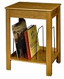 LP Record/Laserdisc Storage Rack in Oak Finish