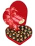 24pc Belgian Chocolate Kirsch Liquor Cherries In Velvet Heart