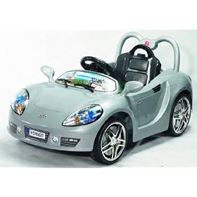 Andrew James Ride on Electric Sports Car in Silver With Remote Control