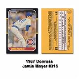 1987 Donruss Jamie Moyer Rookie Card