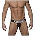 R LivE Men's See Through Jockstrap Thongs - Large - Black