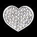 Bella Crystal Silver Heart Ball Marker Hat Clip Set