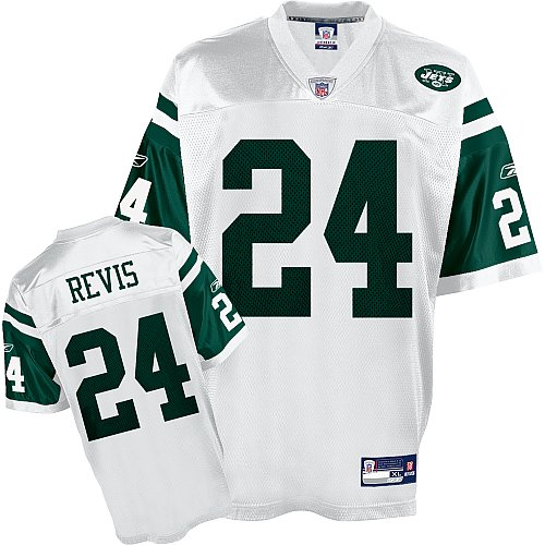 Reebok New York Jets Darrelle Revis Replica White Jersey Extra Large