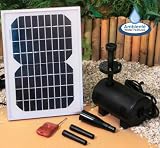 Remote Controlled Solar Water Pump Kit with LED Lights - 211gph