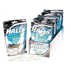 Halls Drops, Ice Peppermint, 30-Count Drops (Pack of 12)