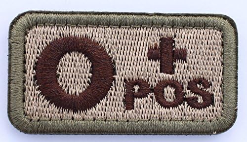 Cavalryman Tactical Blood Type Velcro Patch - Type O Positive