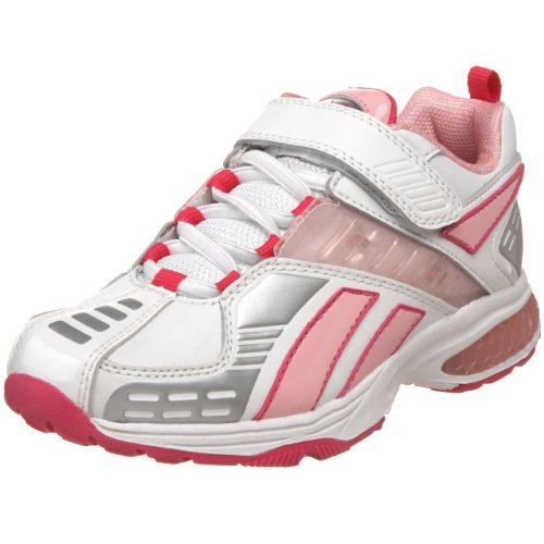 Reebok Toddler Little Kid Flasheron Court Shoe - White Berry Pink Silver - 5 M US Toddler