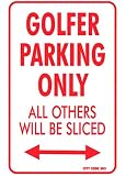 Golfer Parking - XL Sign (Novlety)