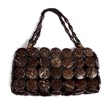 Ally Brown Coconut Shell Handbag