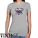 NCAA DePaul Blue Demons Ladies Ash Distressed Logo Vintage Slim Fit ...