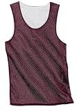 NEW Sport-Tek - Reversible Mesh Tank Maroon/White-2XL