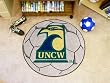 North Carolina (Wilmington) Seahawks 29" Round Soccer Ball Floor Mat (Rug)