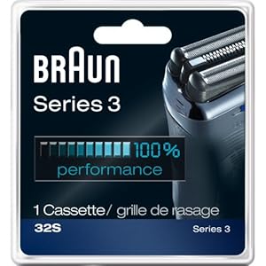 Braun Series 3 Replacement Head 32S, Silver, 1 Count