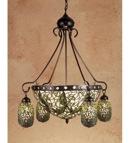 Meyda 30W Sweet Pea 4 Lt Chandelier With Invert