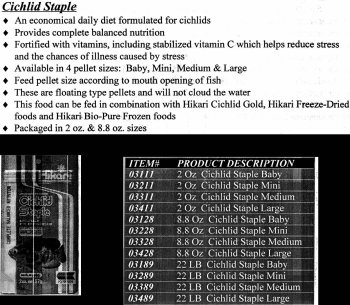 Buy Cichlid Staple 57g, Large Pellet
