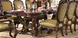 Aico Chateau Beauvais Rectangular Dining Table includes 2-20 leaves and extend to 144 - 75002T/B-39
