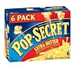 Pop Secret Extra Butter Flavor, Microwaveable, 6-Count, 21-Ounce Box (Pack of 4) Pop Secret Extra Butter Flavor, Microwaveable, 6-Count, 21-Ounce Box (Pack of 4)