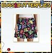 Bugs & Butterflies Boxers Sm 100% Cotton Boxer Shorts for HIM or HER- SEARCH BROAD BAY BOXERS FOR MORE DESIGNS Unique GIFT Ideas Man Men Boyfriend Woman Women Ladies Mother Dad Mom CUTE!