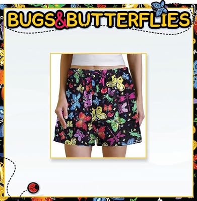 Butterflies Boxers Sm Butterfly Theme 100% Cotton Boxer Shorts for HIM or HER- SEARCH BROAD BAY BOXERS FOR MORE DESIGNS Unique GIFT Ideas Man Men Boyfriend Woman Women Ladies Mother Dad Mom CUTE!