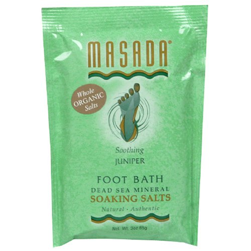 Masada Soaking Salts, Juniper, Soothing, 3 oz (85 g) (Pack of 24) by Masada