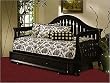 Fraser Daybed With Link Spring and Front Panel Rollout In Distressed Black Finish By Fashion Bed Group