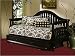Fraser Daybed With Link Spring and Front Panel Rollout In Distressed Black Finish By Fashion Bed Group