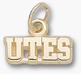 Utah Utes Utes 3/16 Charm - 14KT Gold Jewelry