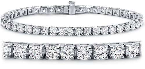 Childrens Toyshop  Jewelry : Ladies 4ct Diamond Tennis Bracelet