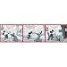 Imperial Disney Home DF059212B Mickey Comic Strip Border, Black and White, 6.83-Inch Wide