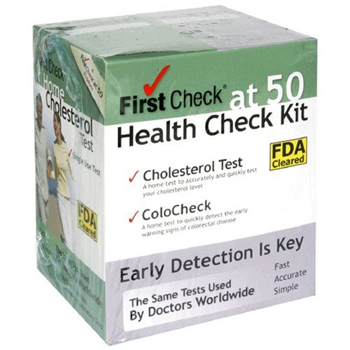 Buy First Check at 50 Health Check Kit, Cholesterol Test, ColoCheck , 1 kit