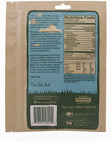 FIELD TRIP Best Sellers Variety Bundle, All Natural Gluten Free Jerky, Cracked Pepper Turkey #7 + Crushed Chilies Turkey #19 + Roasted Sesame Beef #15