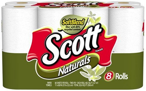 Childrens Toyshop  Health & Personal Care : Scott Towel, 8 Pack Natural White, 60-Count, (Pack of 4)