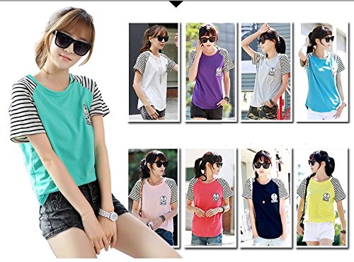 [Kapua] カジュアル マリン テイスト ボーダー Tシャツ カットソー レディース （ 9色展開 ）