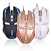 TENMOS G5S Wired Computer Mouse USB Optical LED Gaming Mouse for Mac/PC/Notebook, 2400DPI, 6 Buttons(gold)