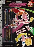 Cartoon Network / Disney Playhouse Children's Value Pack - Powerpuff Girls Power Outage Coloring & Activity Book (with Special Crayons) - Powerpuff Girls Activity Book Key Chain - Stanley Sticker / Coloring Book & Crayons